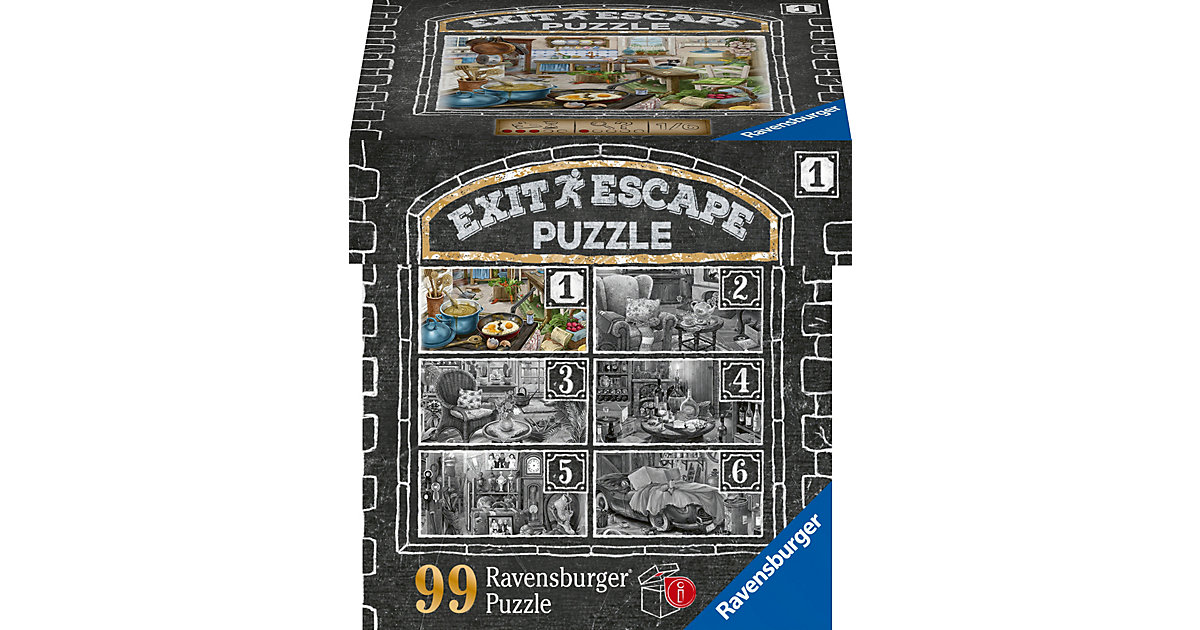 EXIT Puzzle - Im Gutshaus 1 - Küche, 99 Teile von Ravensburger