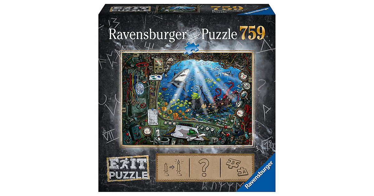 Buch - EXIT Puzzle 759 Teile, 70x50 cm, Exit 4: Im U-Boot Buch - EXIT Puzzle 759 Teile, 70x50 cm, Exit 4: Im U-Boot von Ravensburger
