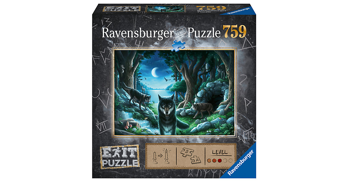 EXIT Puzzle 759 Teile, 70x50 cm, Exit 7: Wolf EXIT Puzzle 759 Teile, 70x50 cm, Exit 7: Wolf von Ravensburger