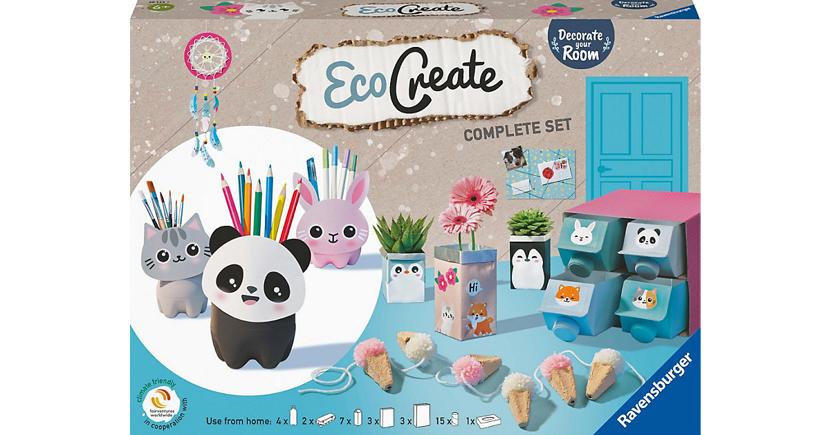EcoCreate Maxi Upcycling-Set - Decorate your Room hellblau EcoCreate Maxi Upcycling-Set - Decorate your Room hellblau von Ravensburger