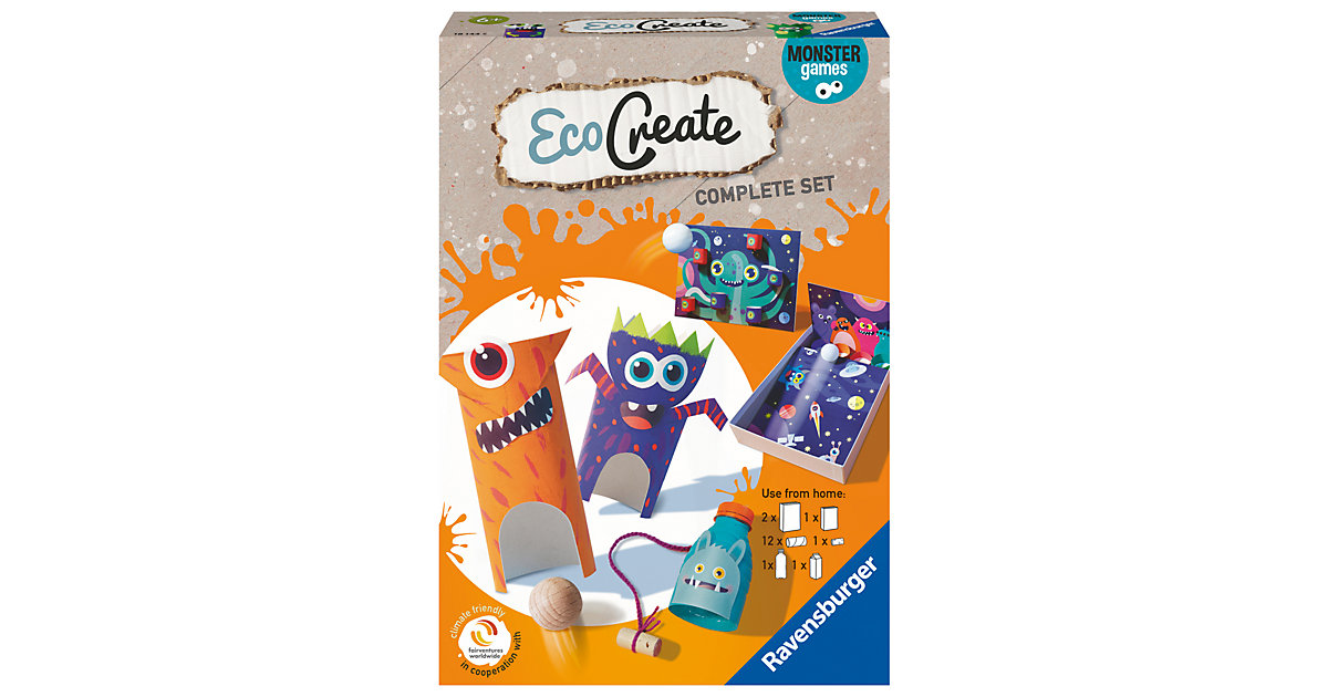 EcoCreate Midi Upcycling-Set - Monster Games orange EcoCreate Midi Upcycling-Set - Monster Games orange von Ravensburger