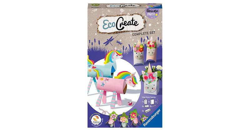 EcoCreate Mini Upcycling-Set - Unicorn Party lila von Ravensburger