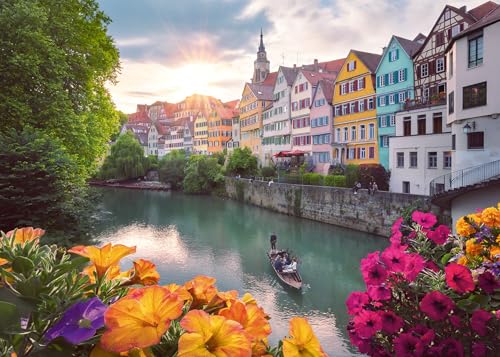 Ravensburger Puzzle 12001425 - Ausflug nach Tübingen - 1000 Teile Puzzle für Erwachsene ab 14 Jahren von Ravensburger