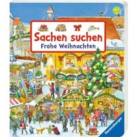 Großformatige, stimmungsvolle Weihnachtsbilder, seitlich ergänzt durch zahlreiche Suchvignetten, unterhalten die Kleinsten in der Vorweihnachtszeit. von Ravensburger