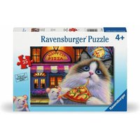 Happy Cat Pizza 35 PC Puzzle Happy Cat Pizza 35 PC Puzzle von Ravensburger