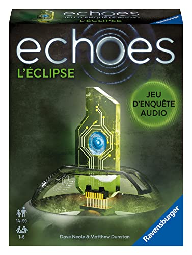 Ravensburger - Echoes L'Eclipse – Audio-Ermittlungsspiel für Erwachsene und Kinder ab 14 Jahren – für 1 bis 4 Spieler – funktioniert mit kostenloser Smartphone-App – Unisex – 20666 – französische von Ravensburger