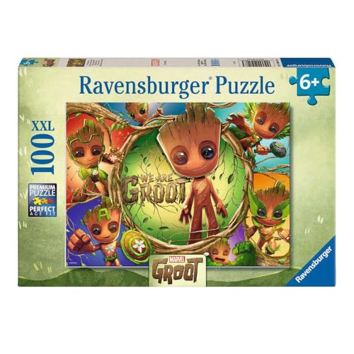 Kinderpuzzle 100 XXL Teile - Marvel Avengers - Wir sind Groot! von Ravensburger
