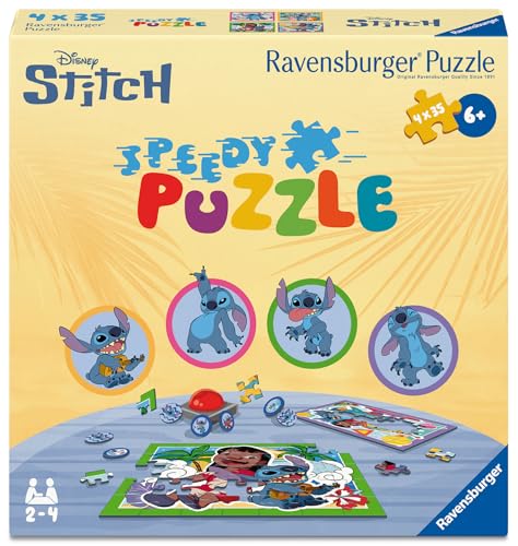 Kinderpuzzle 4x35 Teile - Disney Stitch - Speedy Puzzle Stitch Kinderpuzzle 4x35 Teile - Disney Stitch - Speedy Puzzle Stitch von Ravensburger