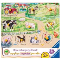 Knopfpuzzle Ravensburger Morgens auf dem Bauernhof 10 Teile von Ravensburger Verlag GmbH