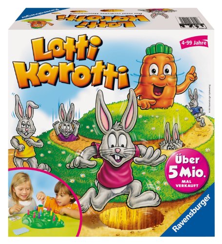 Ravensburger Lotti Karotti: Das total verdrehte Hasenrennen - Aktions- und Geschicklichkeitsspiel für Kinder ab 4 Jahren von Ravensburger