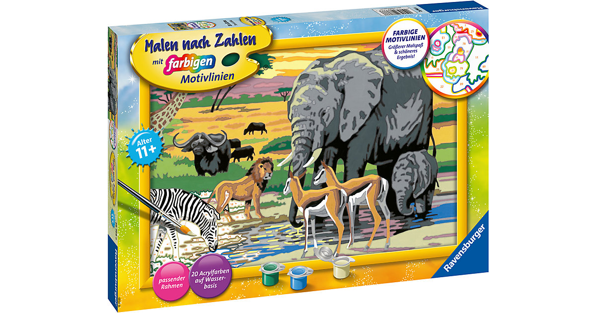 Malen nach Zahlen - Tiere in Afrika von Ravensburger