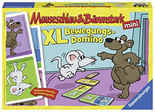 Mauseschlau & Bärenstark XL Bewegungs-Domino Lustige Kinderspiele von Ravensburger Spiele