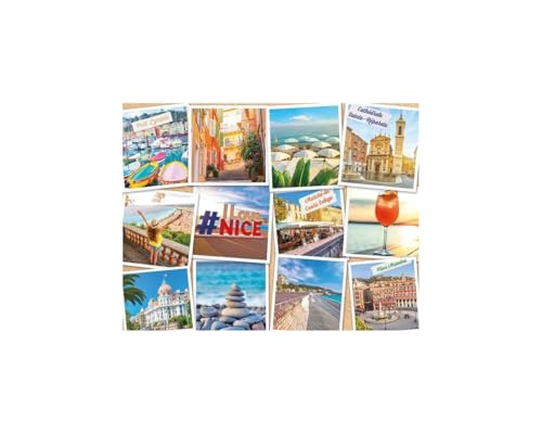 Nathan – Puzzle 2000 Teile – Nizza, Côte d'Azur – Erwachsene und Kinder ab 14 Jahren – Hochwertiges Puzzle – Urban Collection – Frankreich – 12001613 von Ravensburger
