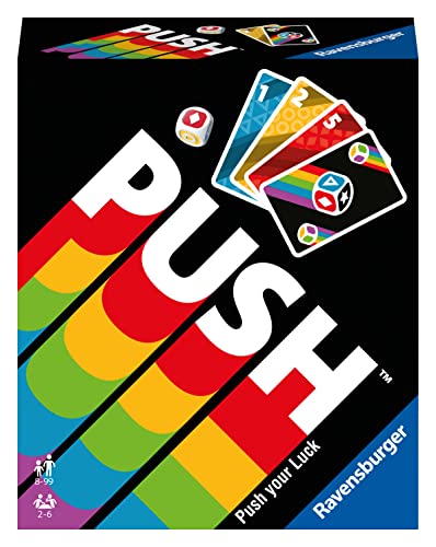 Ravensburger 26828 - Push, Unterhaltsames Kartenspiel für die ganze Familie, Risiko ab 8 Jahren, Ablegespiel für 2-6 Spieler von Ravensburger