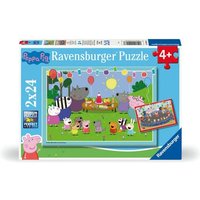 Kinderpuzzle 2x24 Teile - Peppa Wutz - Partyzeit! von Ravensburger Verlag GmbH