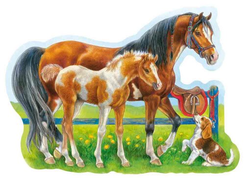 Pferdeidylle (Konturenpuzzle) von Ravensburger Kinderpuzzle