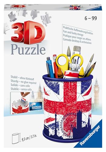 Ravensburger 3D Puzzle 11153 - Utensilo Union Jack - Stiftehalter - Organizer für Schreibtisch - ab 6 Jahren Ravensburger 3D Puzzle 11153 - Utensilo Union Jack - Stiftehalter - Organizer für Schreibtisch - ab 6 Jahren von Ravensburger