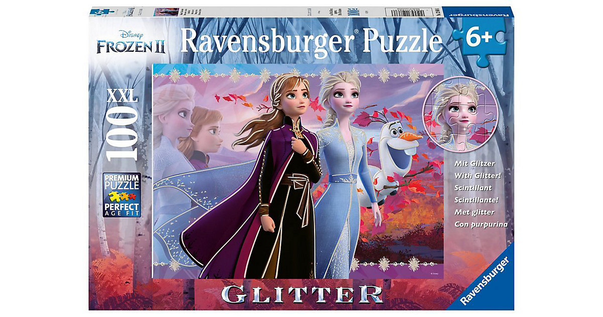 Puzzle, 100 Teile XXL, 49x36 cm, Frozen 2 von Ravensburger