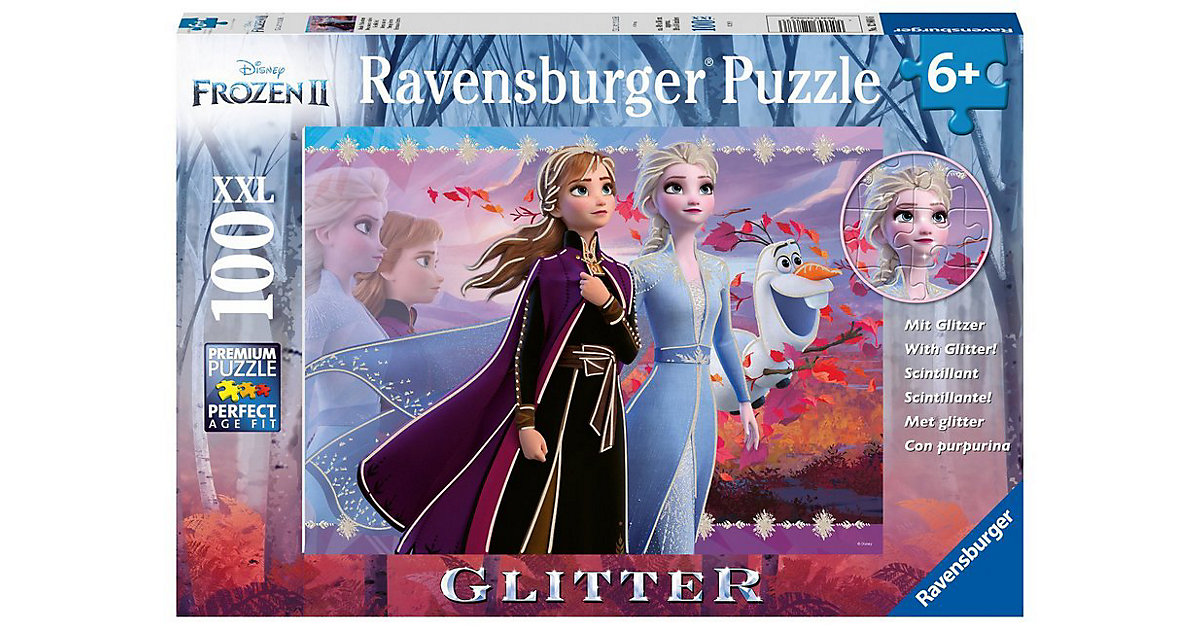 Puzzle, 100 Teile XXL, 49x36 cm, Frozen 2 Puzzle, 100 Teile XXL, 49x36 cm, Frozen 2 von Ravensburger