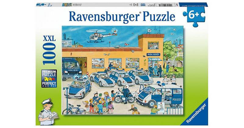 Puzzle, 100 Teile XXL, 49x36 cm, Polizeirevier von Ravensburger