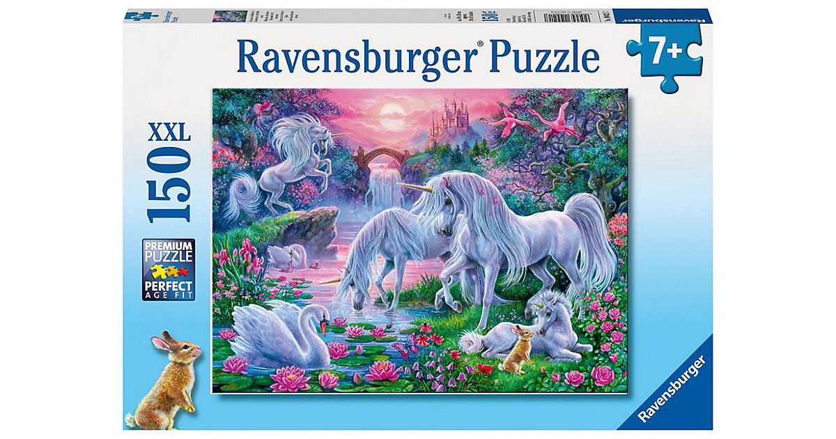 Puzzle, 150 Teile XXL, 49x36 cm, Einhörner im Abendrot Puzzle, 150 Teile XXL, 49x36 cm, Einhörner im Abendrot von Ravensburger
