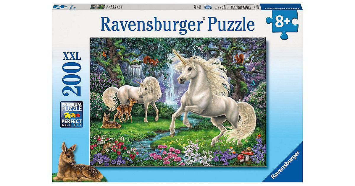 Puzzle, 200 Teile XXL, 49x36 cm, Geheimnisvolle Einhörner Puzzle, 200 Teile XXL, 49x36 cm, Geheimnisvolle Einhörner von Ravensburger
