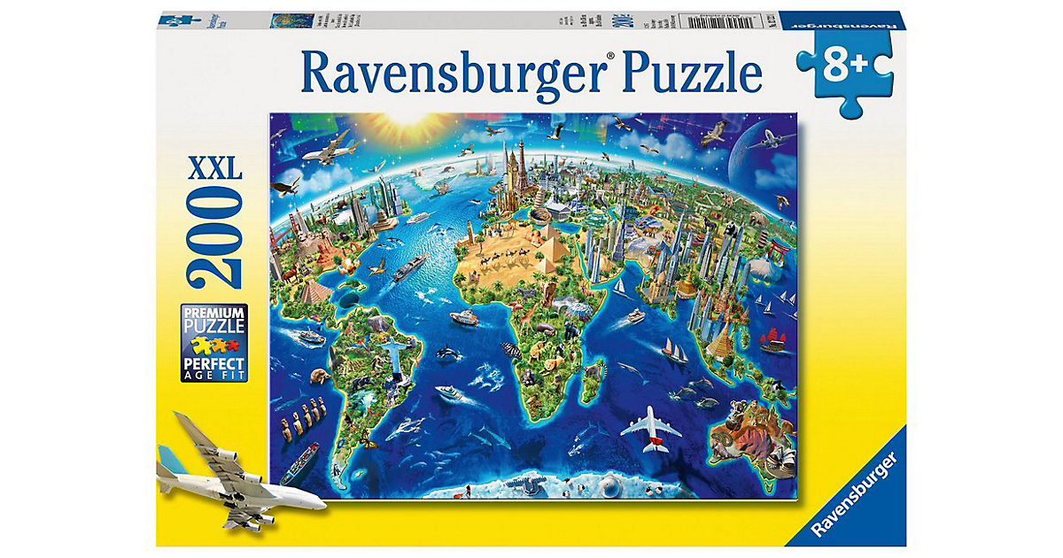 Puzzle, 200 Teile XXL, 49x36 cm, Große, weite Welt von Ravensburger