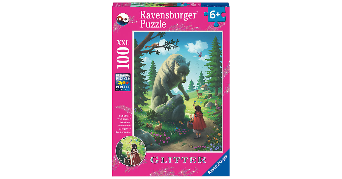 Puzzle 100 Teile Rotkäppchen und der Wolf von Ravensburger