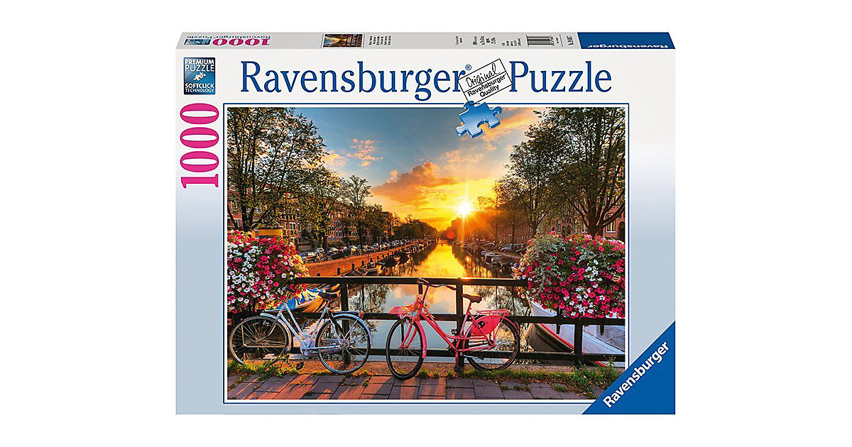 Puzzle 1000 Teile, 70x50 cm, Fahrräder in Amsterdam Puzzle 1000 Teile, 70x50 cm, Fahrräder in Amsterdam von Ravensburger