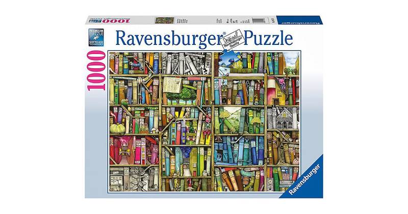 Puzzle 1000 Teile, 70x50 cm, Magisches Bücherregal von Ravensburger