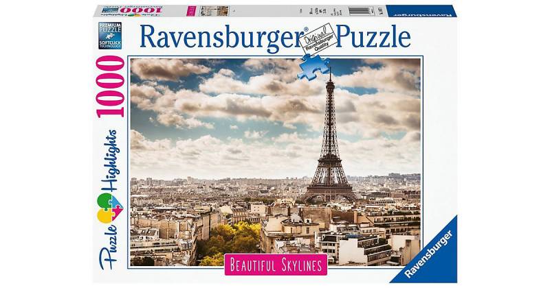 Puzzle 1000 Teile, 70x50 cm, Paris von Ravensburger