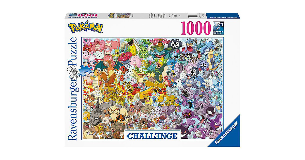 Puzzle 1000 Teile, 70x50 cm, Pokémon von Ravensburger