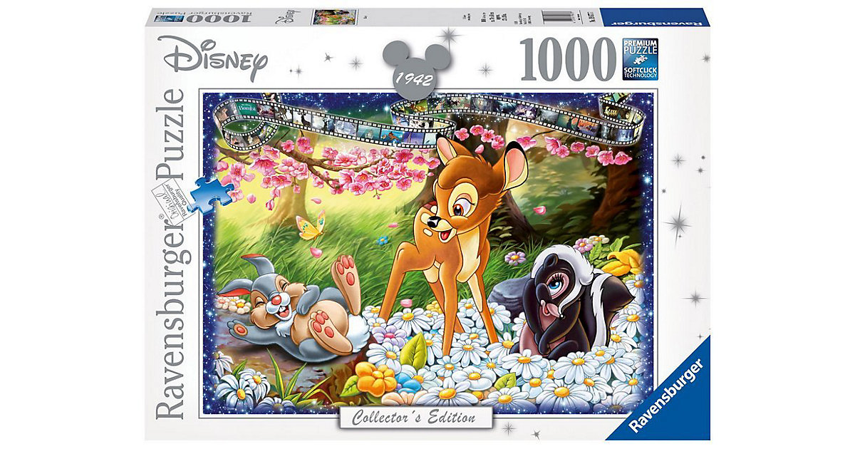 Puzzle 1000 Teile, 70x50 cm, Walt Disney Bambi von Ravensburger