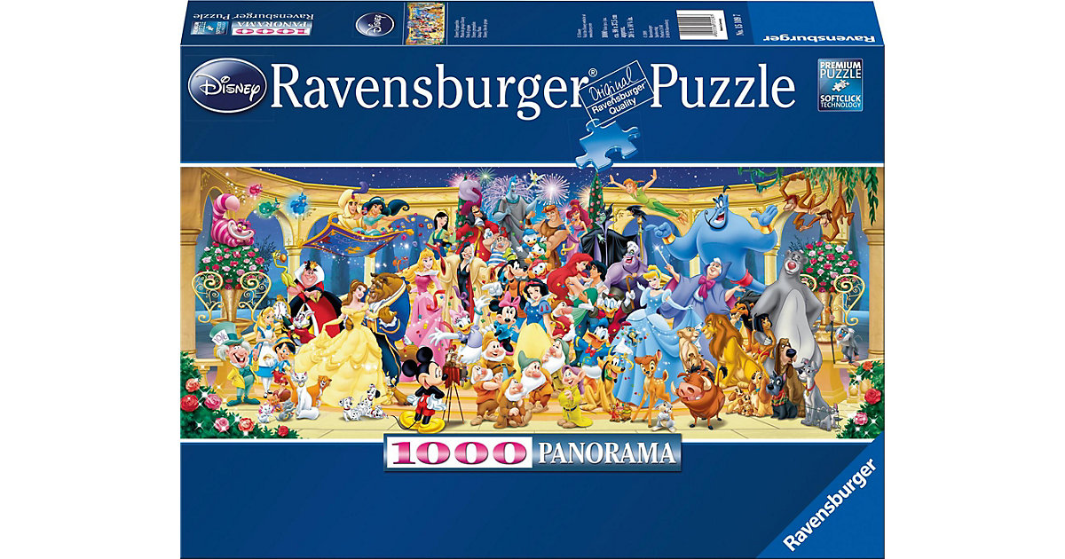 Puzzle 1000 Teile, 98x37 cm, Panorama, Disney Gruppenfoto Puzzle 1000 Teile, 98x37 cm, Panorama, Disney Gruppenfoto von Ravensburger