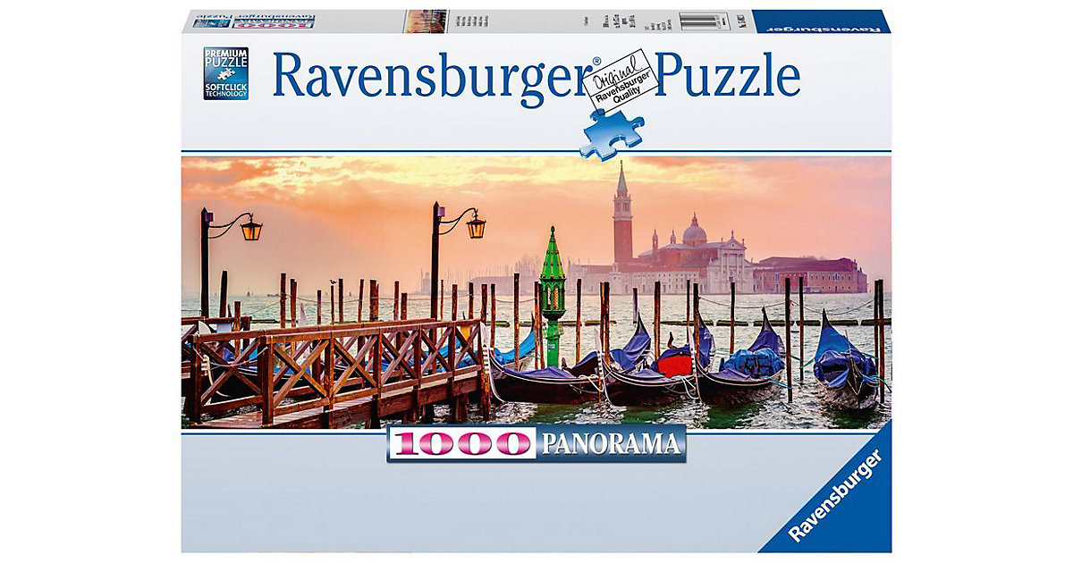 Puzzle 1000 Teile, 98x37 cm, Panorama, Gondeln in Venedig Puzzle 1000 Teile, 98x37 cm, Panorama, Gondeln in Venedig von Ravensburger