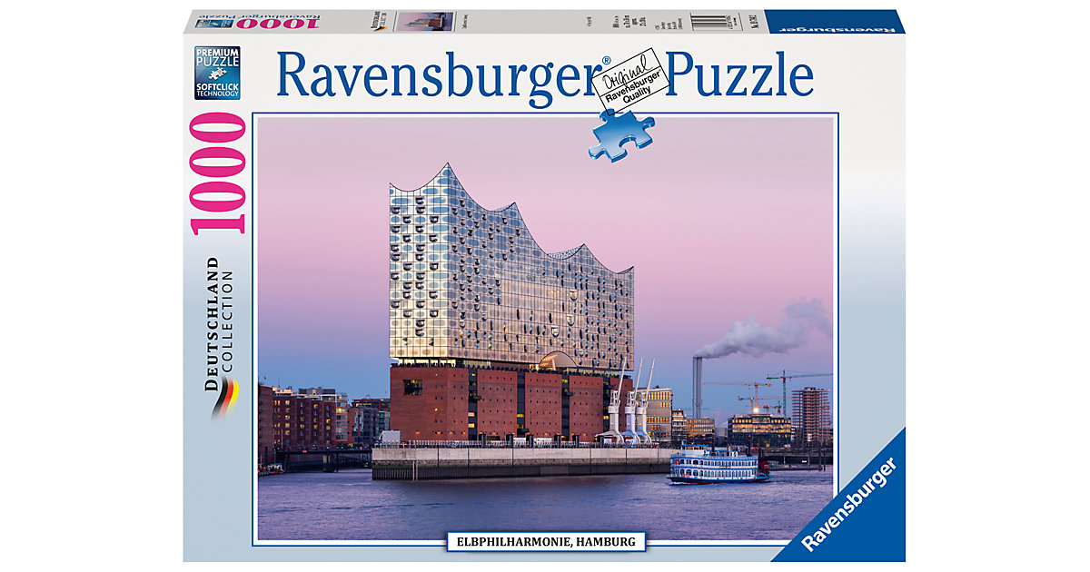 Puzzle 1000 Teile Elbphilharmonie Hamburg von Ravensburger