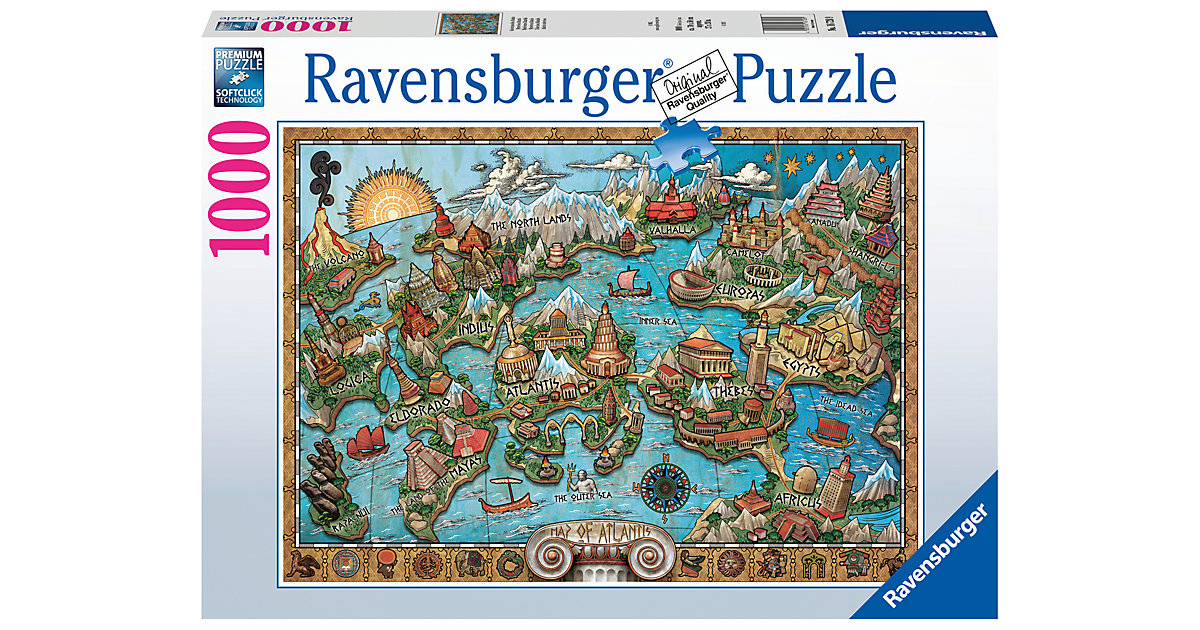 Puzzle 1000 Teile Geheimnisvolles Atlantis von Ravensburger