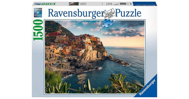Puzzle 1500 Teile, 80x60 cm, Italien Blick auf Cinque Terre von Ravensburger
