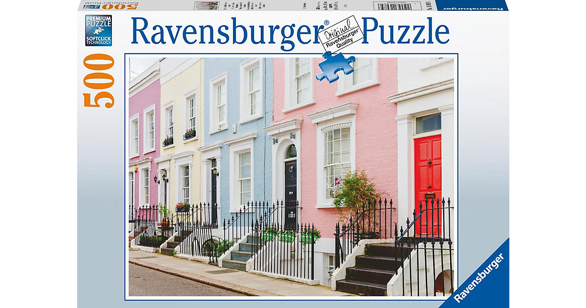 Puzzle 16985 Bunte Stadthäuser in London 500 Teile Puzzle Puzzle 16985 Bunte Stadthäuser in London 500 Teile Puzzle von Ravensburger