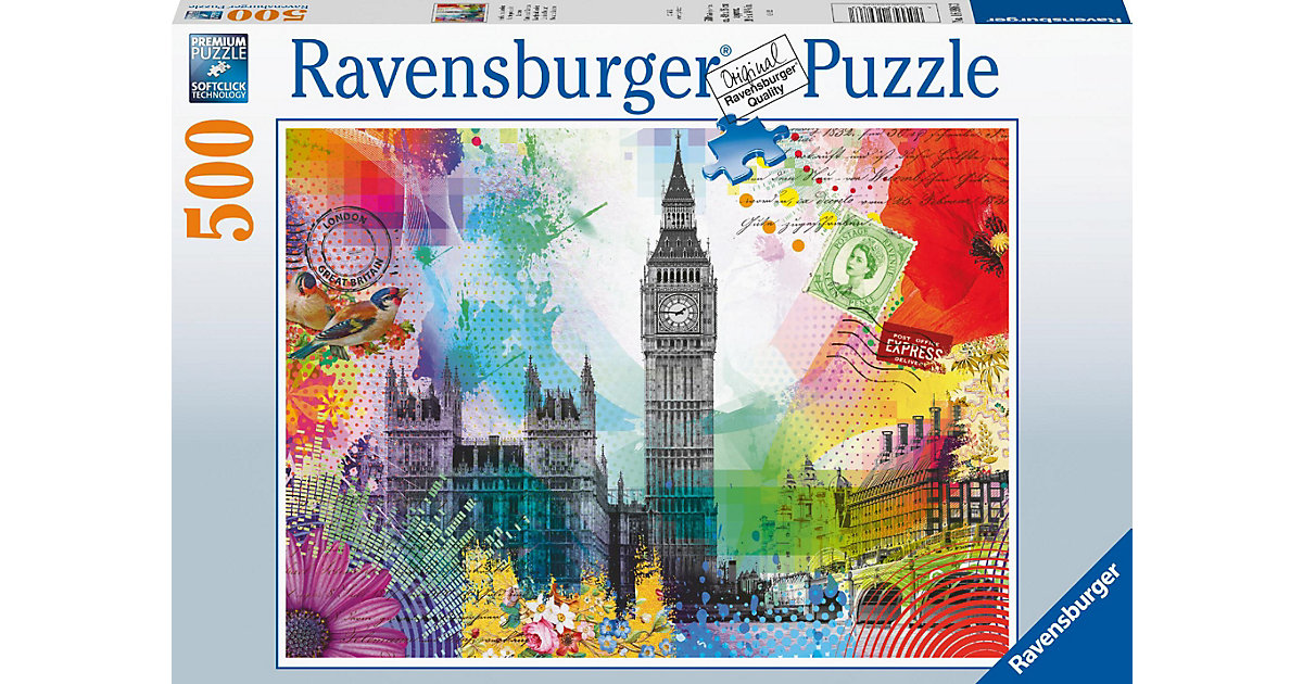 Puzzle 16986 Grüße aus London 500 Teile Puzzle von Ravensburger