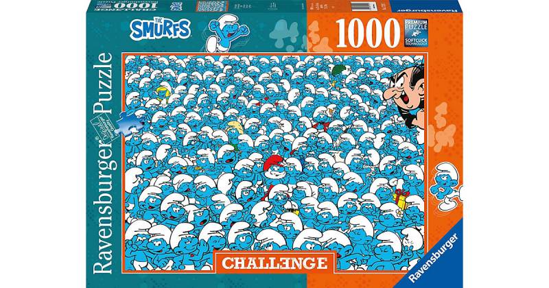 Puzzle 17291 - Schlümpfe Challenge - 1000 Teile Puzzle von Ravensburger