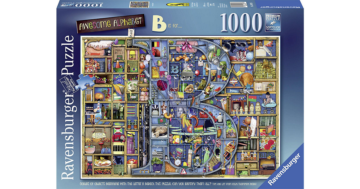 "Puzzle 19828 Awesome Alphabet ""B"" 1000 Teile Puzzle" "Puzzle 19828 Awesome Alphabet ""B"" 1000 Teile Puzzle" von Ravensburger