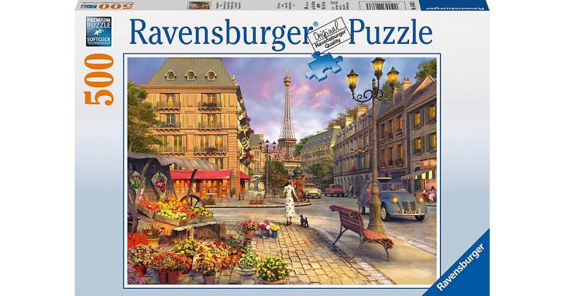 Puzzle 500 Teile, 49x36 cm, Puzzle Spaziergang durch Paris von Ravensburger