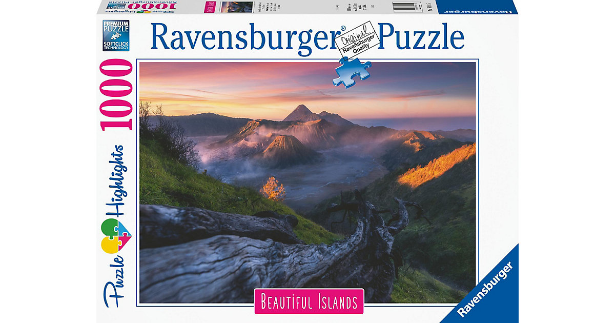 Puzzle Beautiful Islands 16911 - Stratovulkan Bromo, Indonesien​ - 1000 Teile Puzzle von Ravensburger