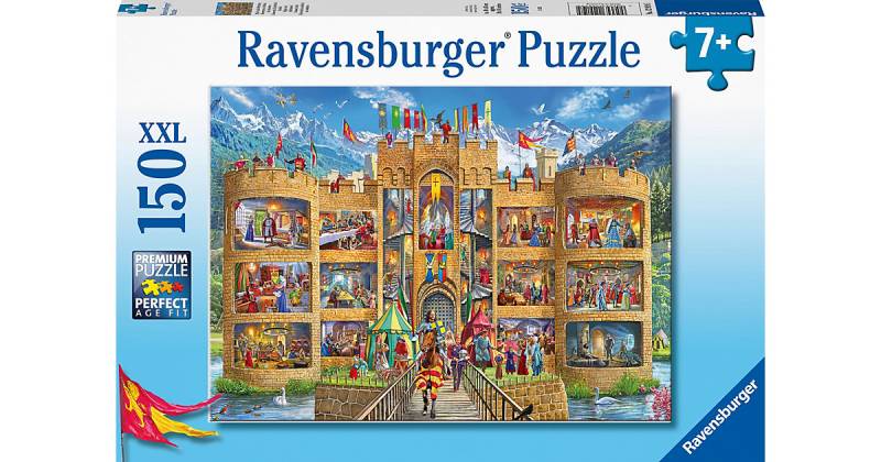 Puzzle Blick in die Ritterburg, 150 Teile von Ravensburger