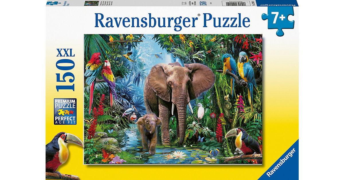 Puzzle Dschungelelefanten, 150 Teile von Ravensburger