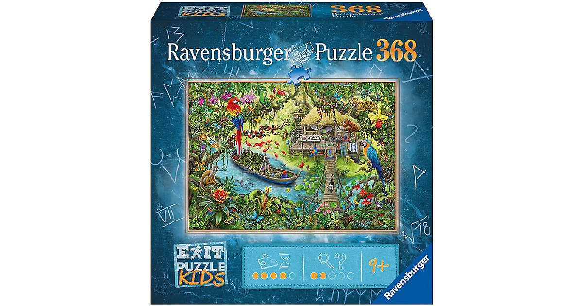 Puzzle EXIT KIDS Dschungelsafari, 368 Teile von Ravensburger