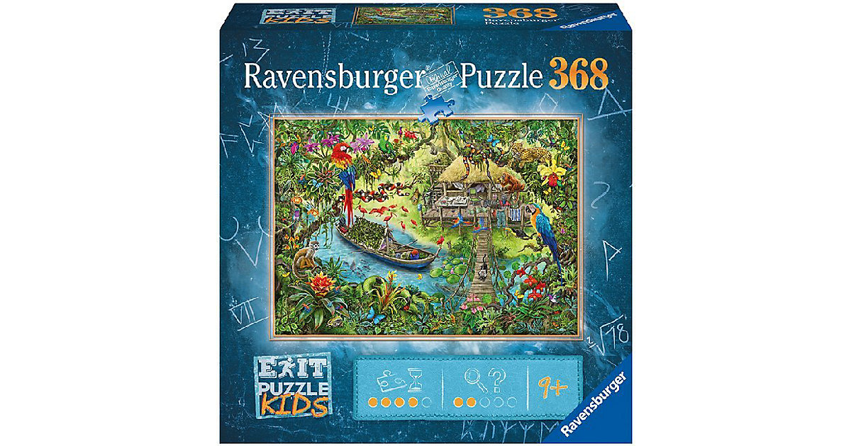 Puzzle EXIT KIDS Dschungelsafari, 368 Teile von Ravensburger