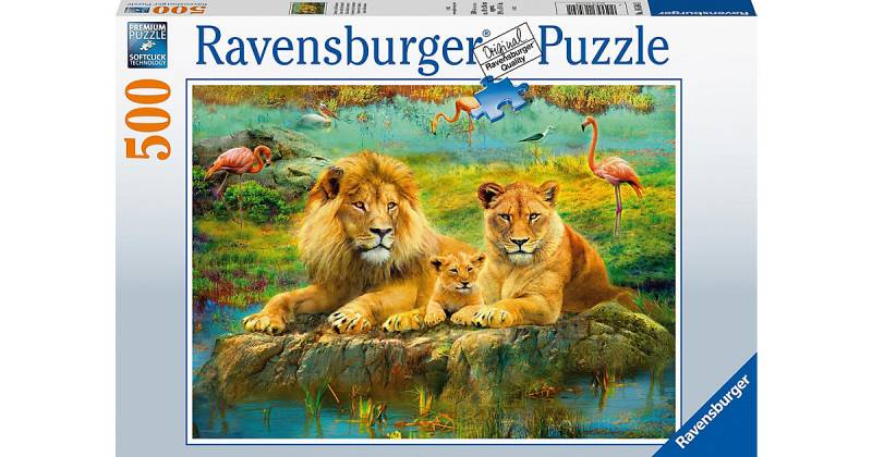 Puzzle Löwen in der Savanne, 500 Teile von Ravensburger