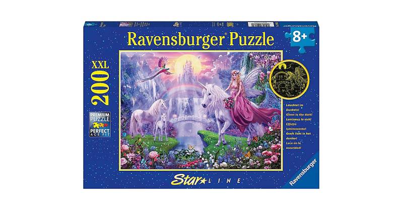 Puzzle Magische Einhornnacht, 200 Teile von Ravensburger